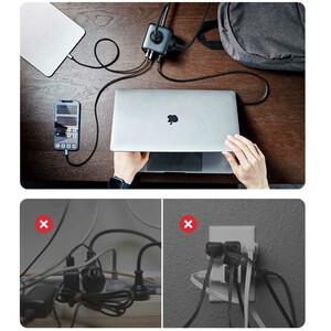 چندراهی برق 2500 وات سه سوکت، دو USB و دو Type-  فست 65 وات یوگرین