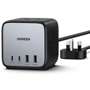 چندراهی برق 2500 وات سه سوکت، دو USB و دو Type-  فست 65 وات یوگرین