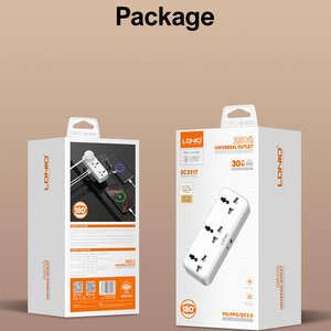 بهترین چند راهی برق 3 سوکت، یک یو اس بی و  یک تایپ سی الدینیو