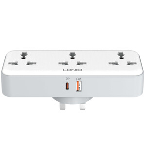 خرید چند راهی برق 3 سوکت، یک یو اس بی و  یک تایپ سی الدینیو