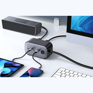 فروش چندراهی برق جهانی دو سوکت، 3 تایپ سی و یک یو‌اس‌بی 3680 وات یوگرین