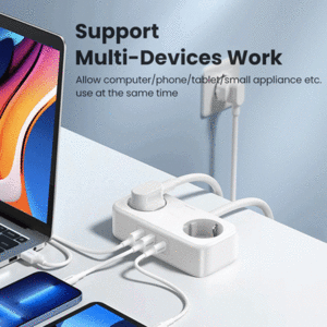 خرید چندراهی برق دو سوکت، یو اس بی و تایپ‌سی 30 وات یوگرین