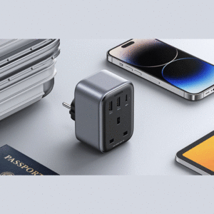 چندراهی برق و شارژر دیواری جهانی یک سوکت،یک تایپ‌سی و دو یو‌اس‌بی 30 وات یوگرین