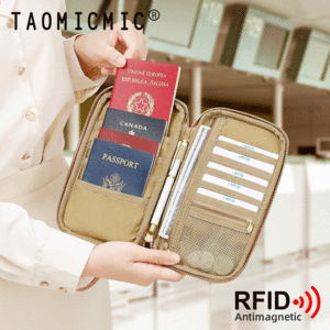 کیف پاسپورت و مدارک مسافرتی ضد سرقت چند منظوره تائومیک میک Y9186