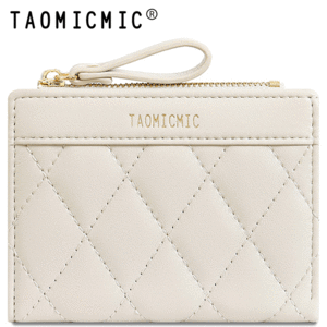 کیف پول زنانه رنگ سفید با طراحی ساده