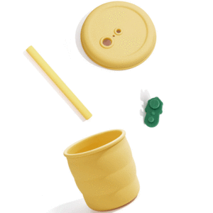 لیوان قابل حمل و سبک با درب سیلیکونی ضد نشت