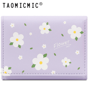 کیف پول بنفش زنانه تائومیک میک