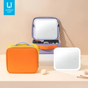 کیفیت کیف دستی قابل حمل لوازم آرایش و آینه میکاپ چراغ دار لمسی شارژی  جوردن‌ و جودی