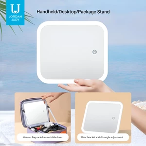 بهترین کیف دستی قابل حمل لوازم آرایش و آینه میکاپ چراغ دار لمسی شارژی  جوردن‌ و جودی