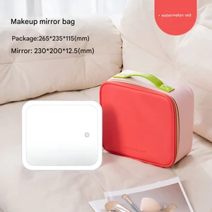 مقرون به صرفه کیف دستی قابل حمل لوازم آرایش و آینه میکاپ چراغ دار لمسی شارژی  جوردن‌ و جودی