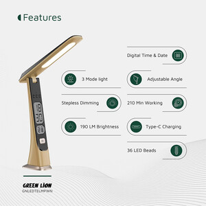 قیمت چراغ ال ای دی چوبی شارژی گرین