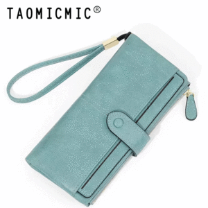 کیف پول آبی زنانه تاشو تائومیک میک