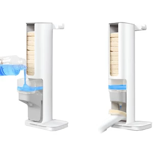 فروش برس ظرفشویی دیواری با پد اسکاچ قابل تعویض و مخزن مایع شوینده