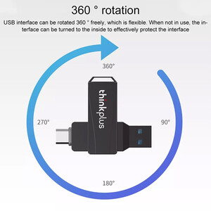 خرید فلش مموری و او‌تی‌جی تایپ سی به یو اس بی 256 گیگابایت لنوو