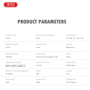 مینی اسپیکر بلوتوثی قابل حمل ایکس او