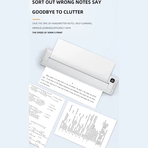 چاپگر حرارتی بدون جوهر قابل شارژ پرتابل مسافرتی