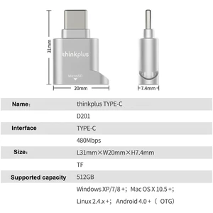 کارت خوان و او تی جی تایپ سی قابل حمل لنوو