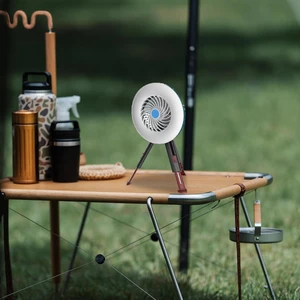 پنکه و لامپ اضطراری مسافرتی دو منظوره رومیزی و آویز اسمایلینگ شارک