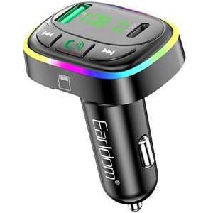 شارژر فندکی تایپ سی و یو اس بی و گیرنده بلوتوثی ارلدام M104