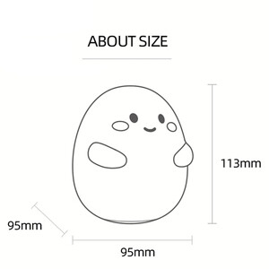 قیمت چراغ خواب رومیزی فانتزی سیلیکونی شارژی