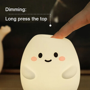 خرید چراغ خواب رومیزی فانتزی سیلیکونی شارژی