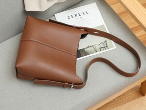 فروش کیف شانه ای زنانه با ظرفیت بزرگ New Women's Leather Bucket Bag Large Capacity