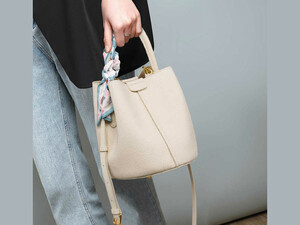 خرید کیف دوشی زنانه Viney women's bag versatile leather portable bucket bag 4368