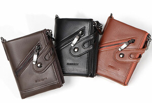 قیمت کیف پول مردانه سانی ستی RFID anti-theft men's leather wallet S3021