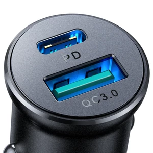 قیمت شارژر فندکی فست شارژ ماشین تایپ سی و یو اس بی جویروم