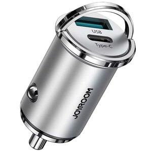 خرید شارژر فندکی فست شارژ ماشین تایپ سی 45 وات جویروم