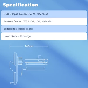 هولدر شارژر وایرلس هوشمند الدنیو