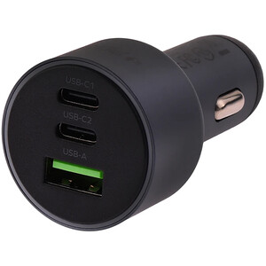 بهترین شارژر فندکی فست شارژ ماشین تایپ سی و یو اس بی 100 وات مومکس