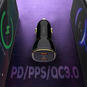 شارژر فندکی فست شارژ ماشین تایپ‌سی 60 وات الدنیو