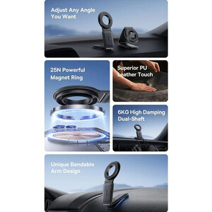 بهترین هولدر موبایل مگنتی داخل خودرو چند منظوره تاشو بیسوس