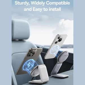 هولدر شارژر وایراس مگنتی مگ سیف چرخشی تاشو بیسوس