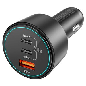 خرید شارژر فندکی فست شارژ ماشین تایپ‌سی 200 وات ویوو