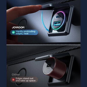 قیمت شارژر فندکی تایپ سی و یو اس بی جویروم