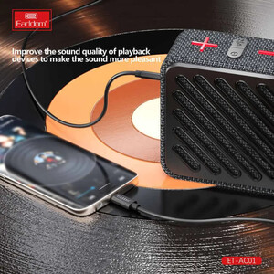 خرید کابل انتقال صدای تایپ سی به جک 3.5 میلی‌متری یک متری ارلدام