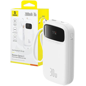 پاوربانک 20000 تایپ‌سی و یو‌اس‌بی 30 وات بیسوس Qpow 2 PPQD4-20C P10055009213