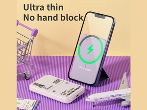 پاوربانک 5000 و شارژر بی سیم 15 وات راک Rock P83 Wireless Charging Power Bank