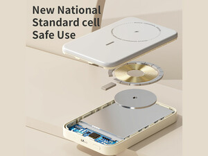 پاوربانک 5000 و شارژر بی سیم 15 وات راک Rock P83 Wireless Charging Power Bank