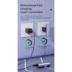 خرید بهترین پاوربانک مینی 4800 میلی آمپر 20 وات تایپ سی راک