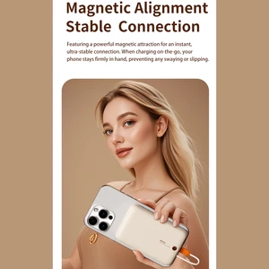 شارژر همراه بی سیم مگ سیف فست شارژ اپل راک