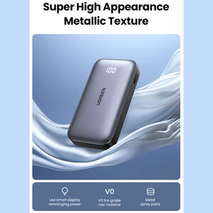 قیمت پاوربانک شارژ سریع تایپ سی و یو اس بی 30 وات 10000 یوگرین