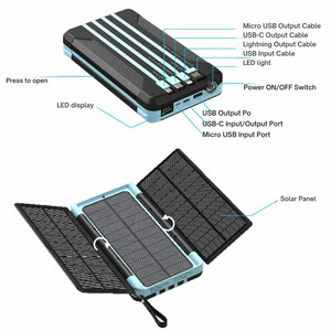پاور بانک خورشیدی یواس‌بی  پاورولوژی