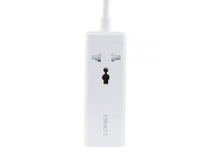چند راهی برق یک سوکت و چهار پورت با توان 65 وات الدنیو LDNIO SC1418 Mini Smart Power Socket Plug Desktop
