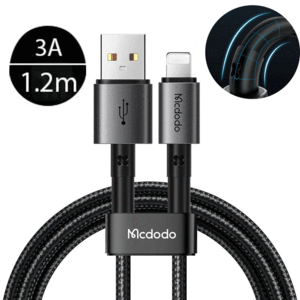 کابل شارژ یو‌اس‌بی به لایتنینگ 3 آمپر1.2 متری مک‌دودو CA-3580