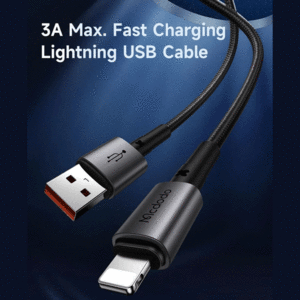 کابل شارژ سریع لایتنینگ 3 آمپر مک دودو با طول 1.2متر