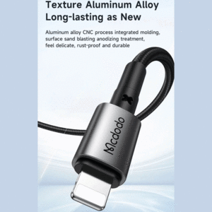 قیمت کابل شارژ سریع لایتنینگ 3 آمپر مک دودو با طول 1.2متر