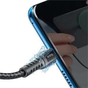 کابل متصل به گوشی شارژ سریع یو‌اس‌بی QC 4.0 به تایپ‌سی 3 آمپر 20 سانتی‌متری مک‌دودو